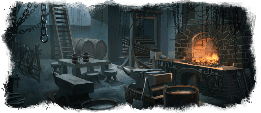Une forge.