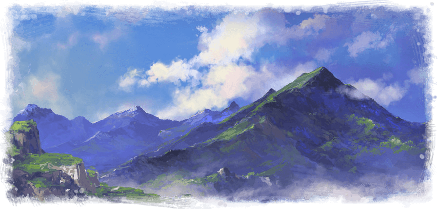 Un paysage de montagne.