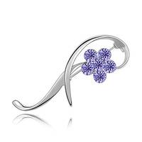 Broche en argent et Tanzanite