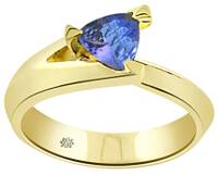 Solitaire en or et Tanzanite